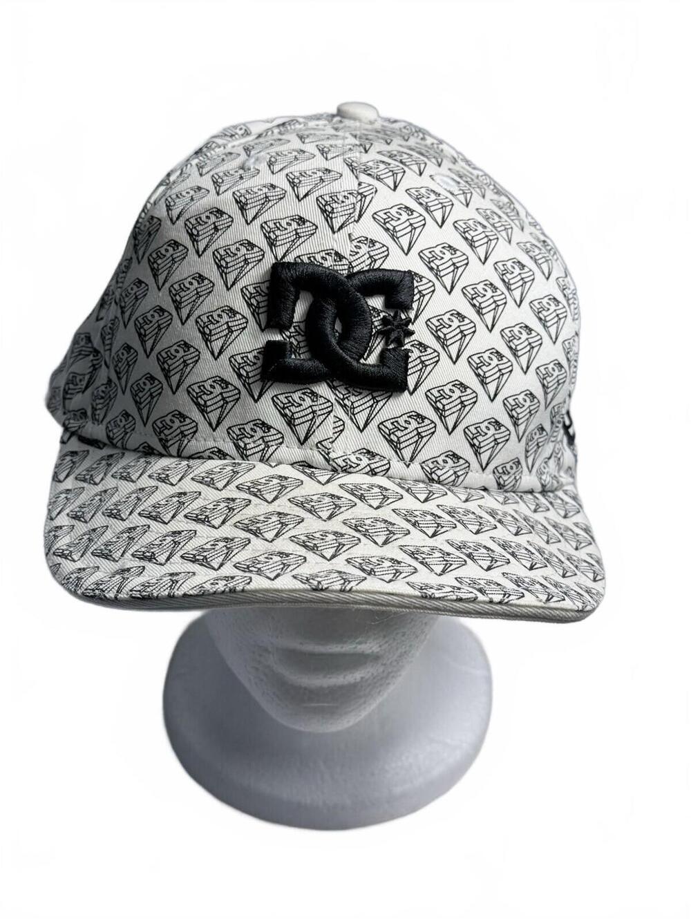 DC Baseball Hat Remix Series New Era Size 7 3/8 Black White Retro Embroidered